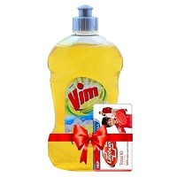 Vim Lemon Dishwash Gel 500ml Soap Free